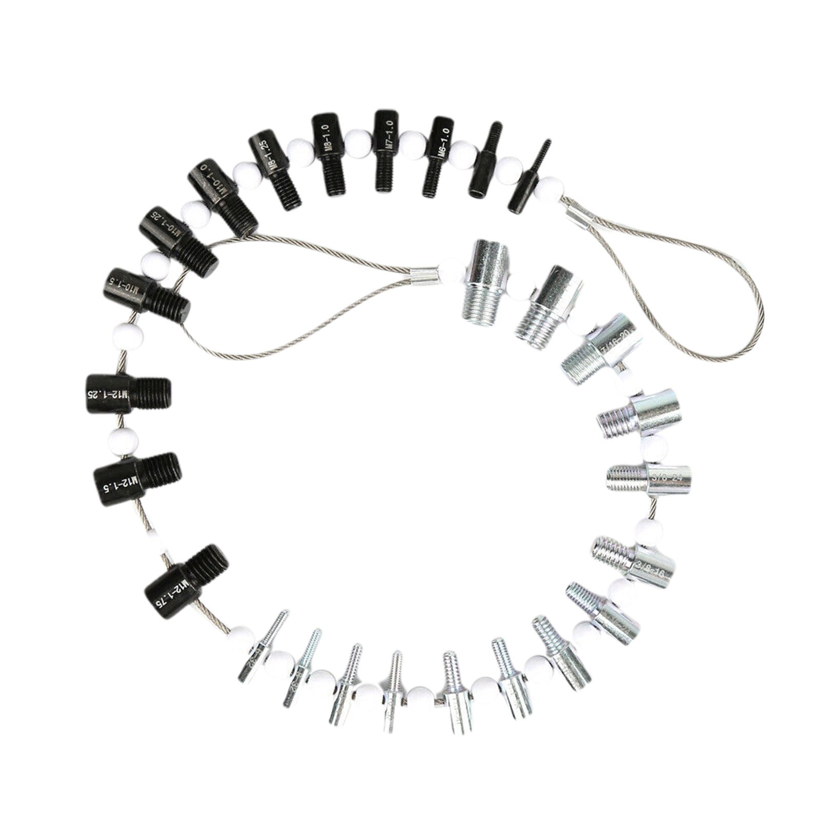 Accurate Screw Durable 26 Specifications Metal Nut Bolt Identifier Tester Measuring Thread Checker Inch Metric Inspection Tool