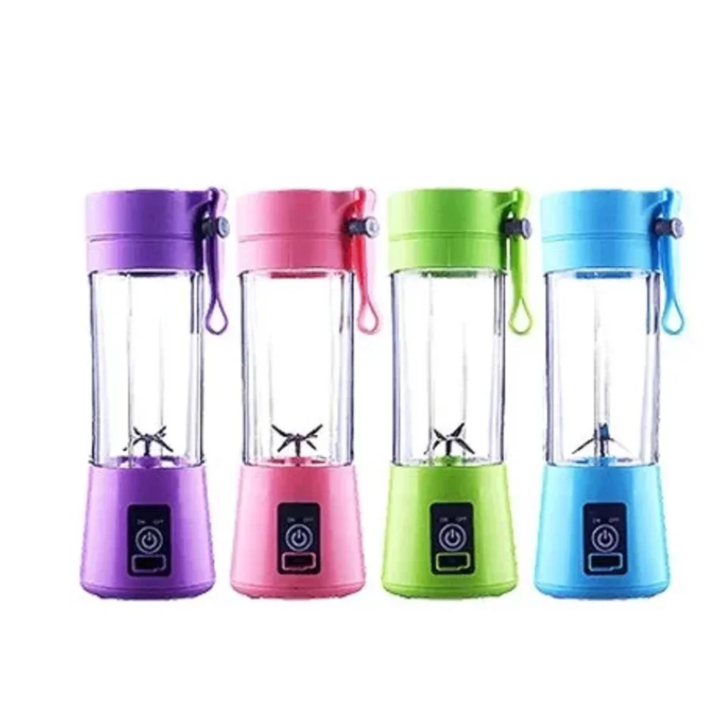 Bærbar mini usb-oppladbar blender med 380ml reisefruktjuicerkopper, håndholdt smoothie-maskin for shakes og juice på farten