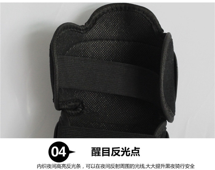 4 stuks motocross kniebeschermers brace bescherming kniebeschermers motorfiets sport fietsen beschermer kniebeschermer zwart