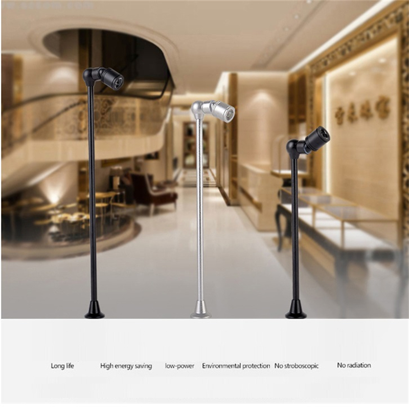 85-265Vac ingang led kabinet spot lamp, draaibare 1 w 210/260/310mm sieraden, parels sleutel verlichting, commerciële accent spot verlichting