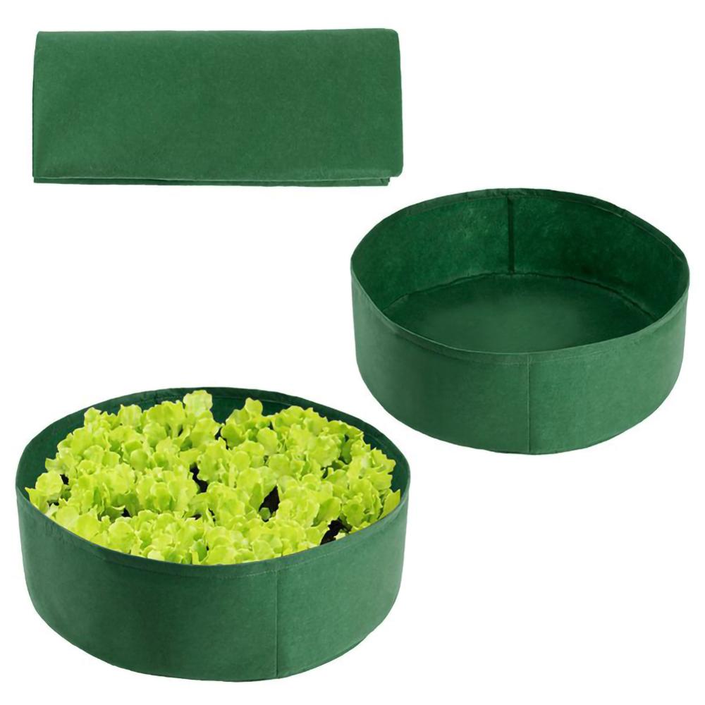 Stof hævet havepose 30 gallons rund haveplantebeholder voksepose åndbar filt plantepotte til planter planteskolepotte