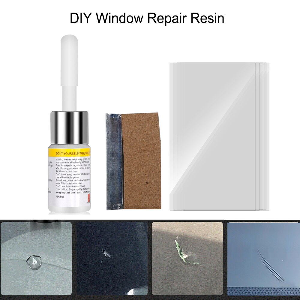 Autoruit glas kras barst reparatie gereedschap voorruit reparatieset voorruit restauratieset voor voor- of achterruit