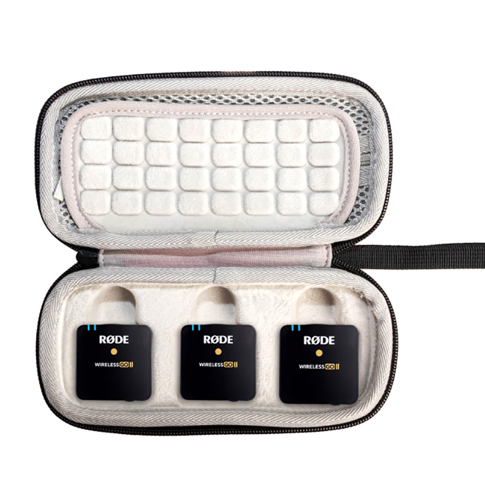 La più recente custodia rigida portatile antiurto per custodia da viaggio per contenitore per microfono Wireless Rode Wireless GO II / GO 2