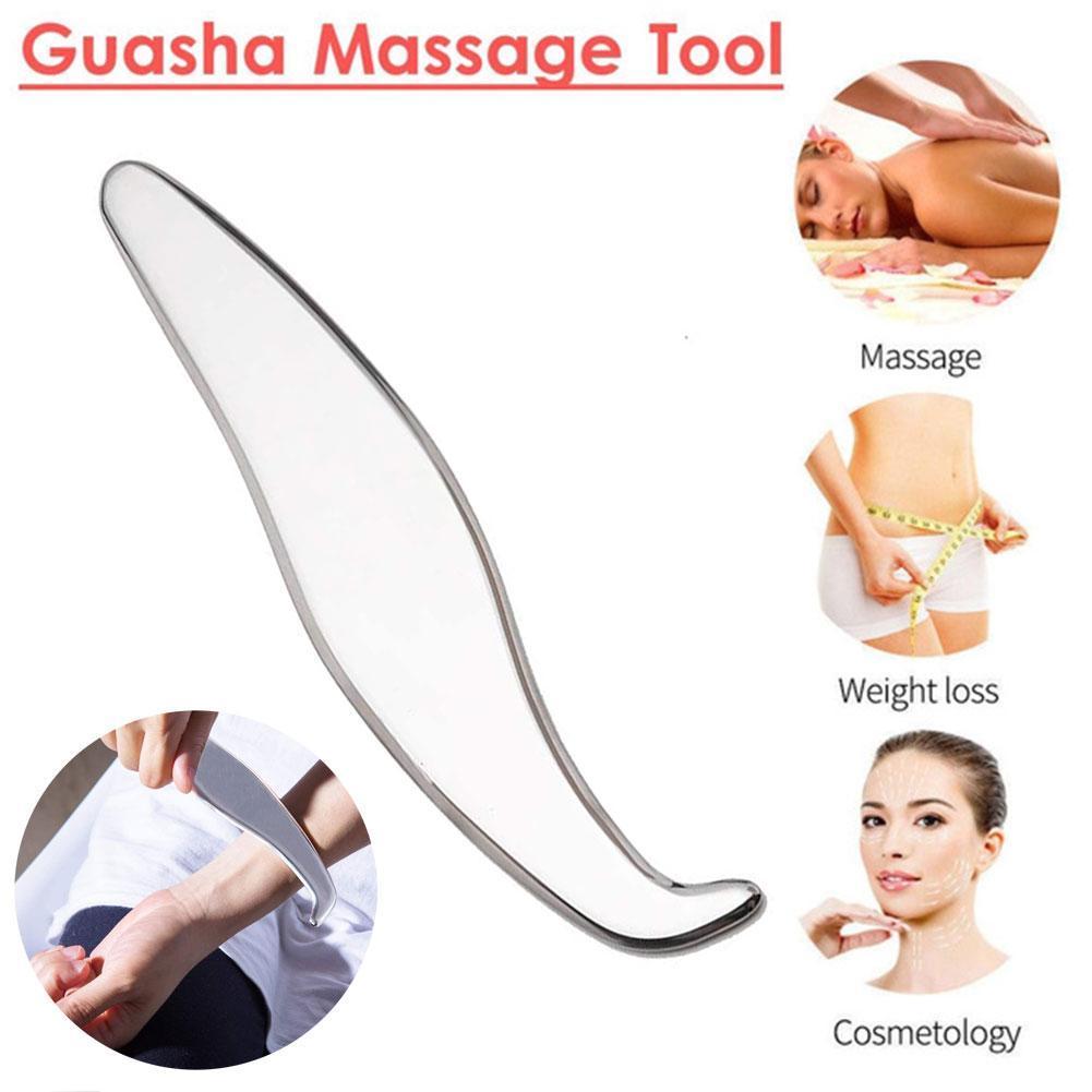 Staal Fascial Mes Gua Sha Tool Handleiding Schrapen Tool Release Myofasciale Zorg Weefsel Huid Massager Fysieke Thera H0R6