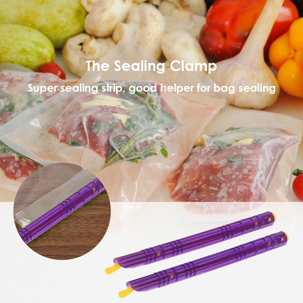 8 Stuks Plastic Zak Sealer Stick Voedsel Zak Afdichting Clip Verse Slot Stok Huishouden Keuken Storage Klem Refrigeration Tool