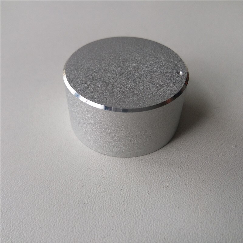 Perilla de plástico de aluminio 8 Uds perilla de potenciómetro voladura plana 34*18*6mm gorra con puntos interruptor de picaporte de coche perilla de horno eléctrica