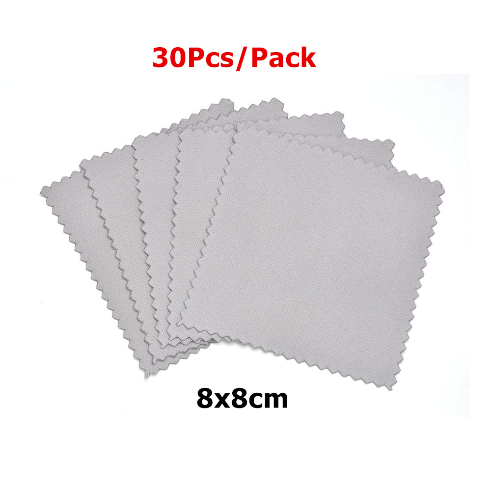 60mm 80mm 100mm Schmuck Poliertuch Doppelseitiges Reinigungstuch für Gold Silber Schmuck Werkzeuge 10-30Stk: Türkis
