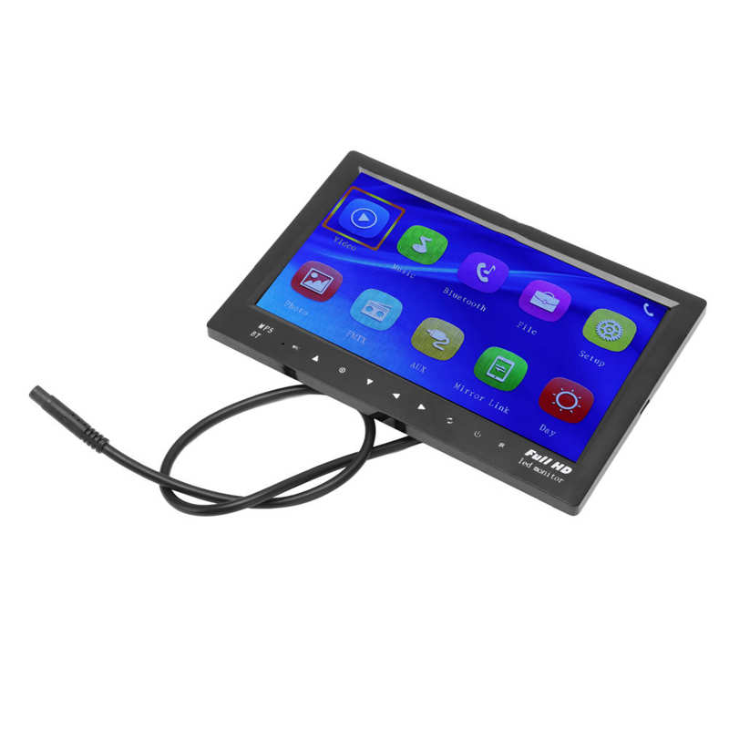 Rear View Monitor Reversing Display Night Vision AV 2 Way for Cars Suvs Trucks RVs Minibuses