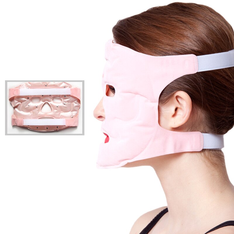 Beauty Face-lift Mask Tourmaline Magnetic Therapy Massage Moisturizing Reusable Face Mask SEC88