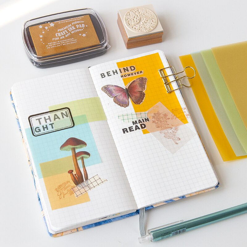 50pcs 15x10cm Coloured Translucent Tracing Papers for DIY Cardmaking