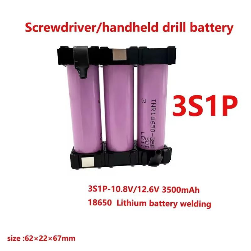 2S1P 3S2P 4S1P~5S2P 6S2P 18650-35E Akku benutzerdefinierte 18650-35E Akku Schweißen 3500 mAh / 7000 mAh Akku 7,4 V bis 25,2 V: Silber