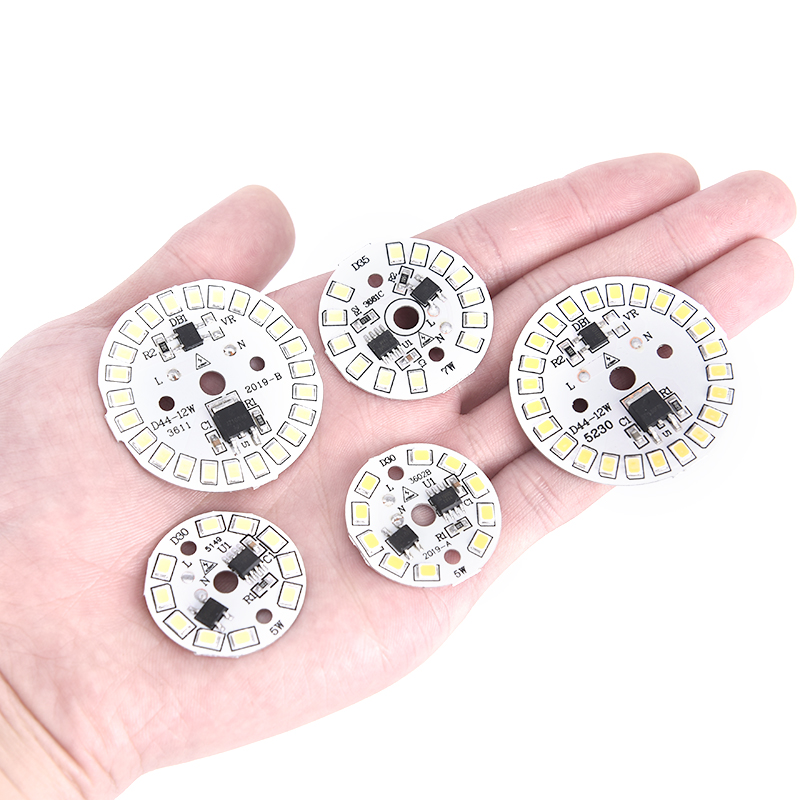 1pc LED-lampe Patch Lampe SMD Platte Rund Modul Lichtquelle Platte Für Lampe Licht Weiß/warmweiß