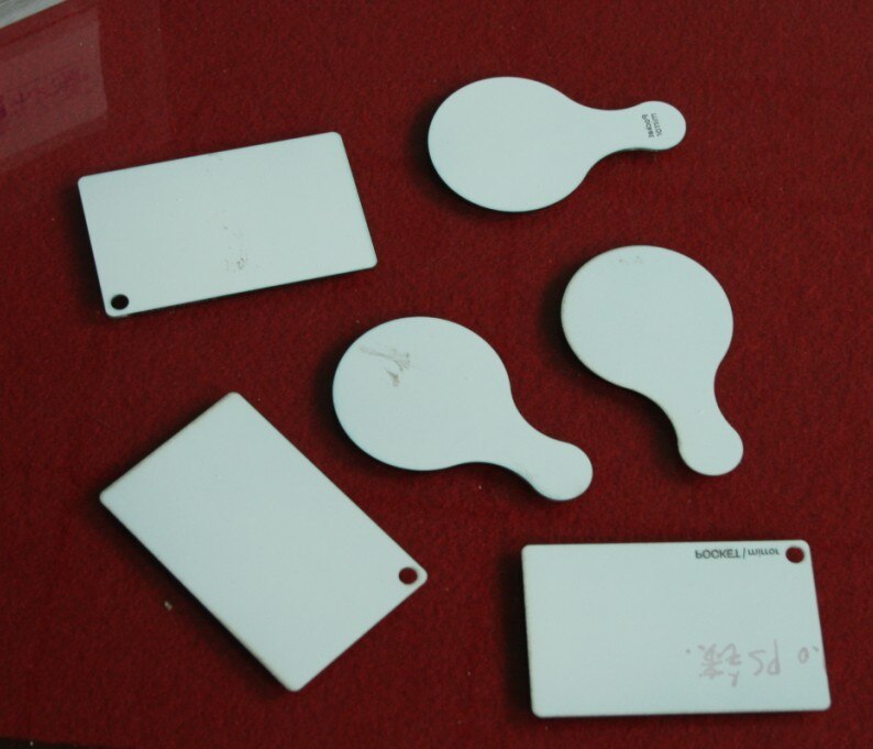 espejo bolsillo acrílico tamaño tarjeta de crédito, 85,5x54mm, 1mm, 50 unids/lote