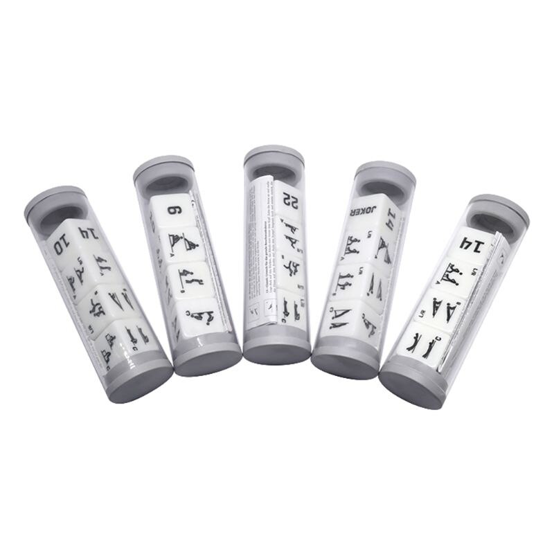 4 pièces/ensemble Fitness Sports 6 faces Cube dés exercice entraînement équipement d'entraînement W91C