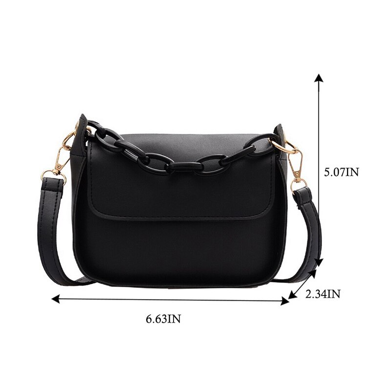 Vrouwen Handtassen Nieuwigheden Voor Vrouwen Solid Kleine Pu Lederen Crossbody Tassen Ketting Lady Reistassen Over De shoulde