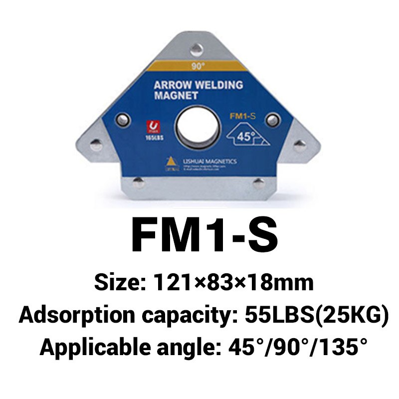 Multi-winkel Schweißen Magnet Magnetischer Halfter Pfeil Klemme 45 ° /90 °/ 135 ° für Schweißen Magnet 55LBS 110LBS 165LBS Eisen Werkzeuge: S Size