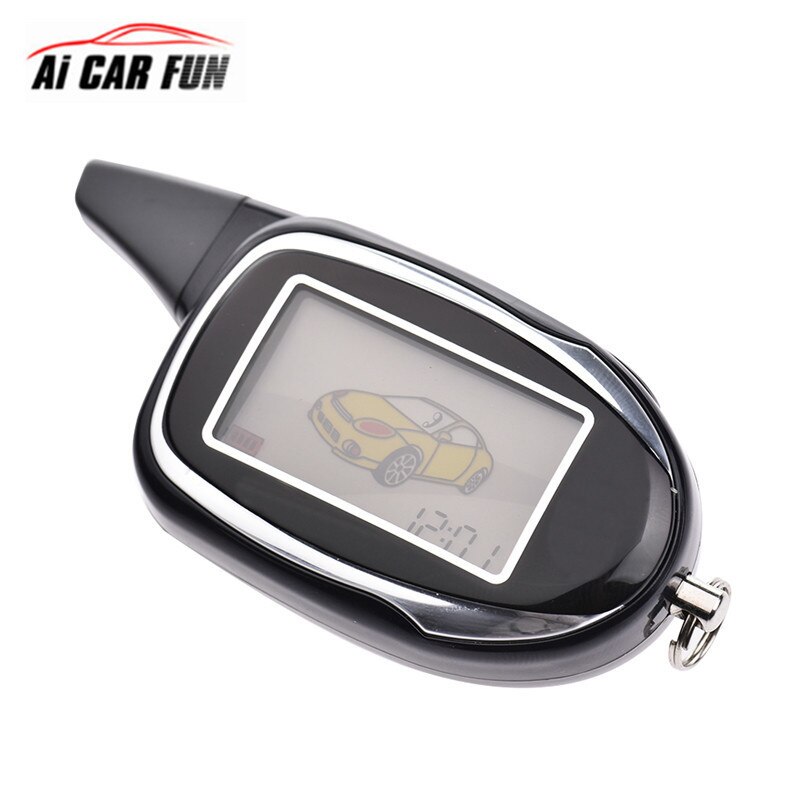 Voor Russische Versie 2-way LCD Afstandsbediening Sleutelhanger Tamarack Voor Twee Richtingen Auto Alarm Systeem Scher khan m7 Scher-Khan Magicar7