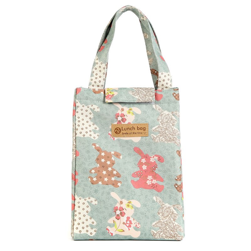 Thermische Geïsoleerde Koeler Zakken Lunch Tas Leuke Vrouwen Hand Pack Thermische Ontbijt Doos Draagbare Picknick Reizen Doos