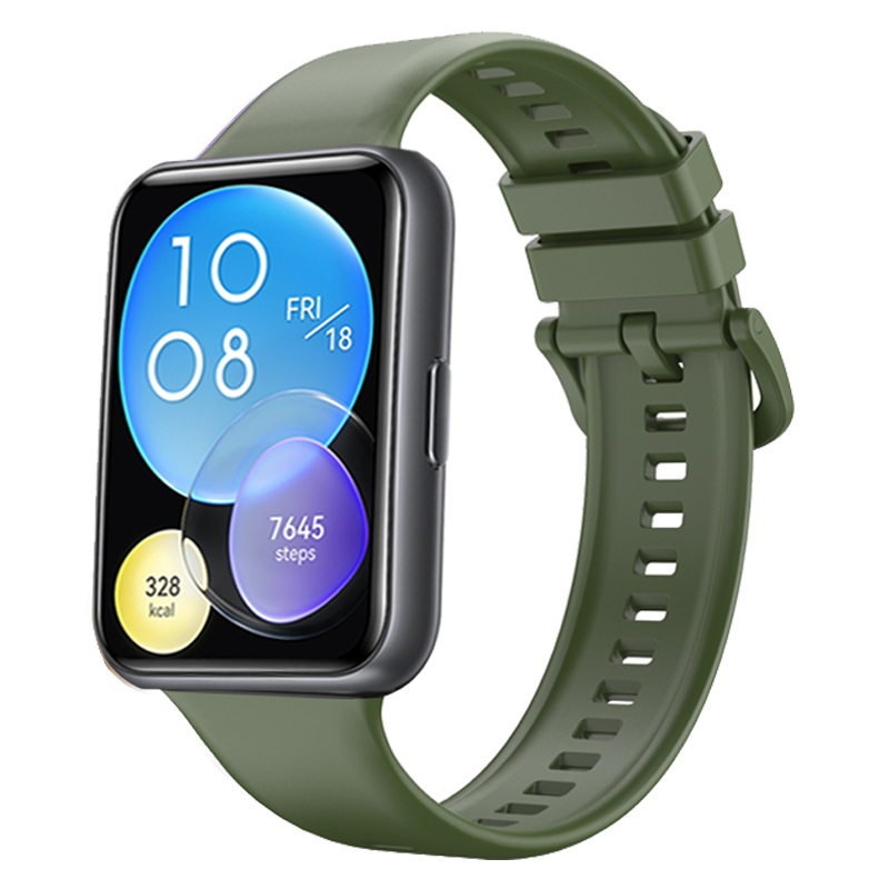 Silikon Band Für Huawei Uhr passen 2 Gurt Smartwatch Armbinde Metall Schnalle Sport Ersatz Armbinde Huawei Uhr passen 2 Correa: Schwarz grau