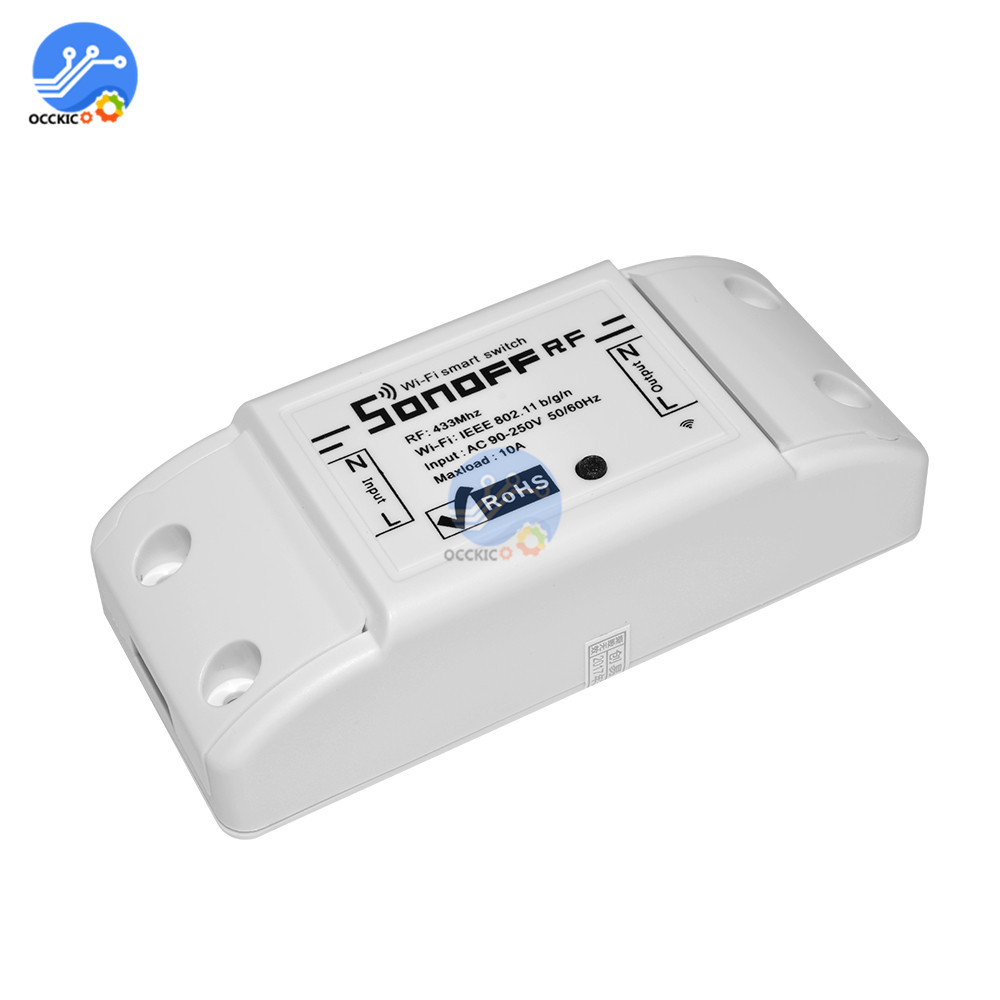 Sonoff DM AC 90V-250V Control remoto inteligente Wifi Interruptor Diy temporizador Interruptor inalámbrico WiFi inteligente enchufe inteligente para Google Home: Sonoff AC 90V-250V