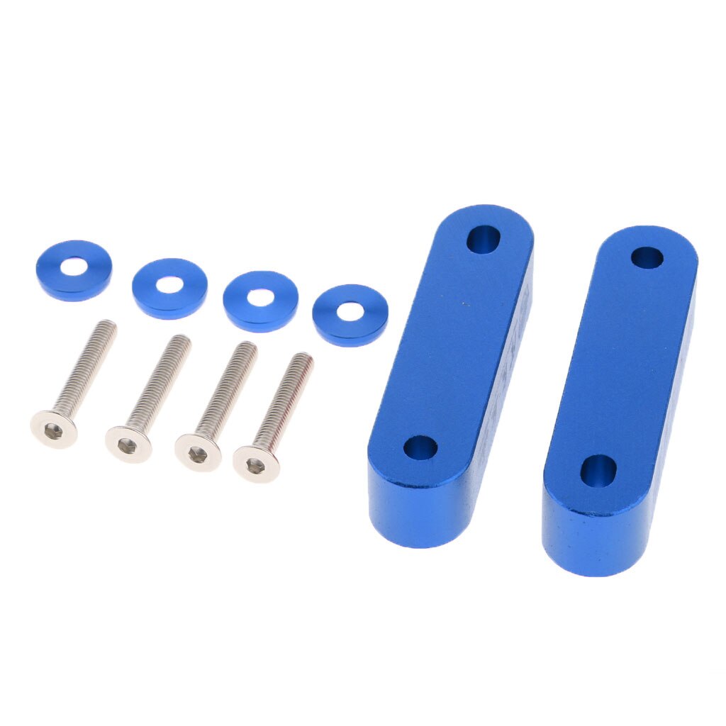 Kit de jeu de Risers d'espacement de capot en alliage d'aluminium pratique universel: Blue