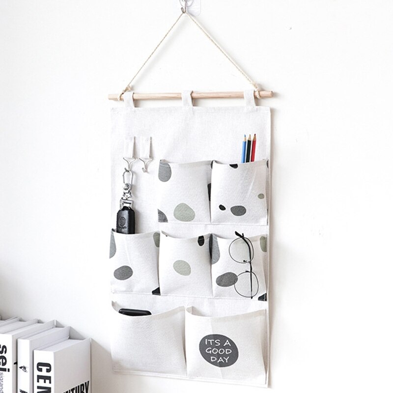 Hanging Storage Bag Durable Pocket Organizer Hanging Wardrobe Organizer Foldable Hanging Bag for Sundries Cosmetics