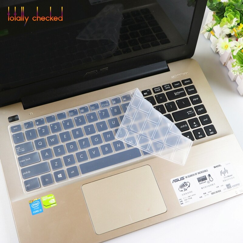 For ASUS X441s X441n X441U X441UA X441UB X441BA X441Na X441M X441MA X44H 14 inch laptop keyboard cover protectors skin guard: transparent