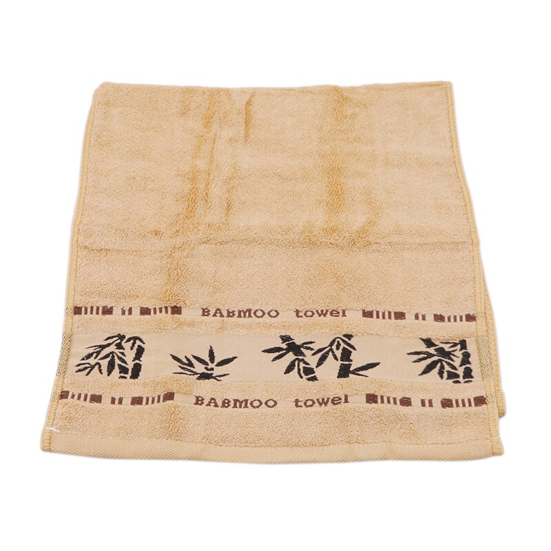 Black Ink Bamboo Jacquard Width Break Thick Hand Washing Towel Soft Best Value Towels Bathroom 3 Color Household Products: chocolate