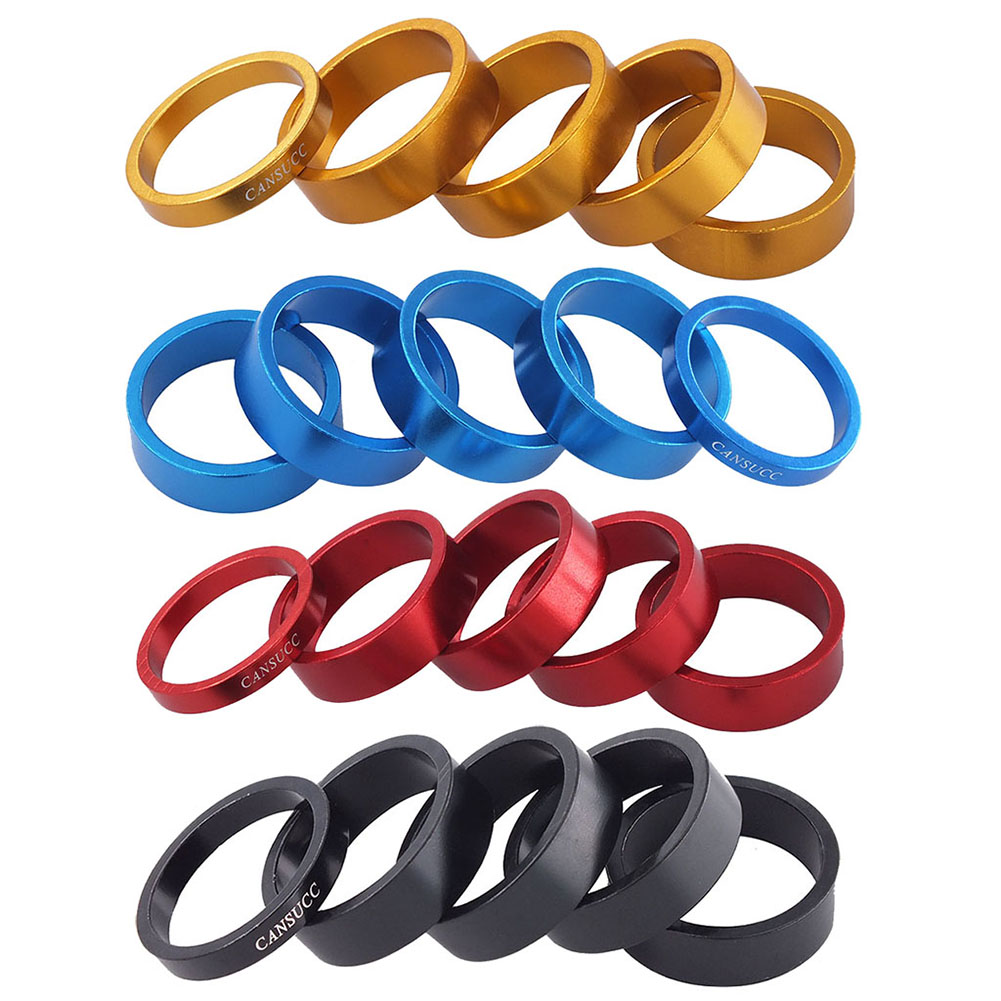 Arandela de horquilla delantera para bicicleta de montaña, arandela de eje de manillar, espaciador, juntas, horquilla delantera de 5/10mm, accesorios para bicicleta de carretera