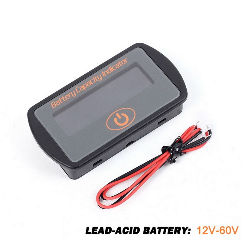 Battery Monitor Capacity Indicator Lead-Acid Lithium Battery Voltmeter LCD Digital Display DC Voltmeter: G368924