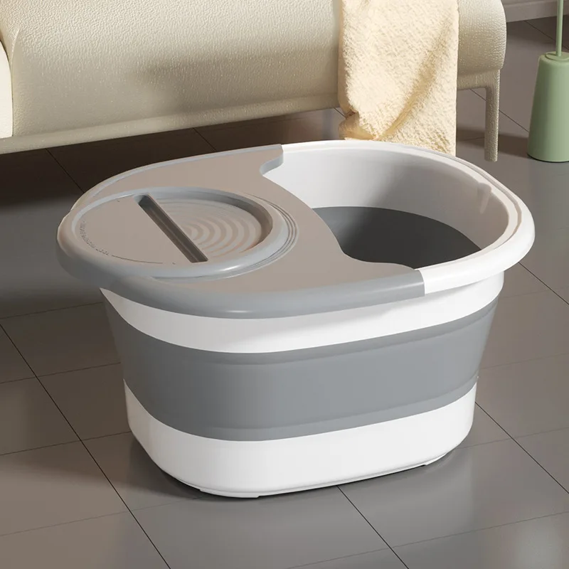 Voetenbad Emmer Massage Voetenwas Vrije tijd Gezondheid Emmer Opvouwbaar Thuis Kinderen Voetenbad Wastafel Draagbaar Soak Voetenbad Voetspa: green