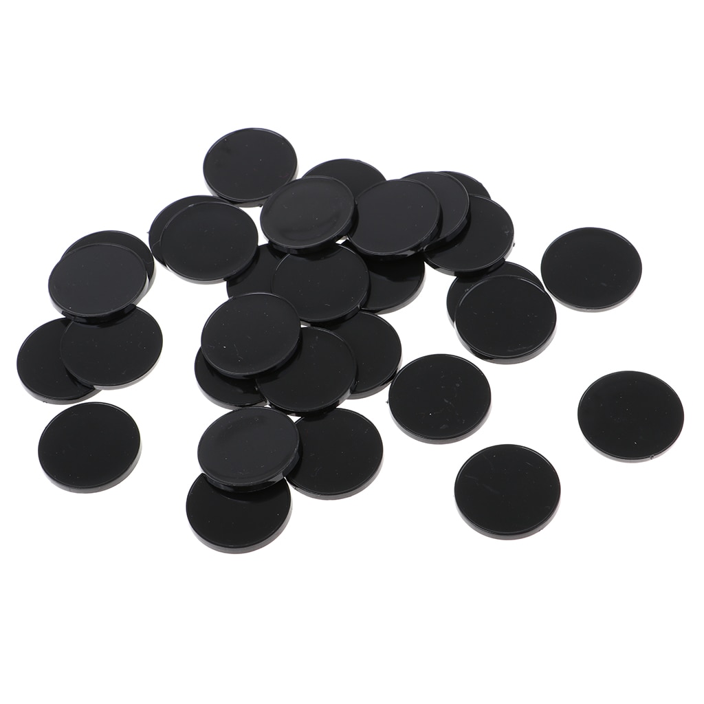 30pcs Plastic Round Base 22mm Miniature Display Stand RPG Wargames Accessory
