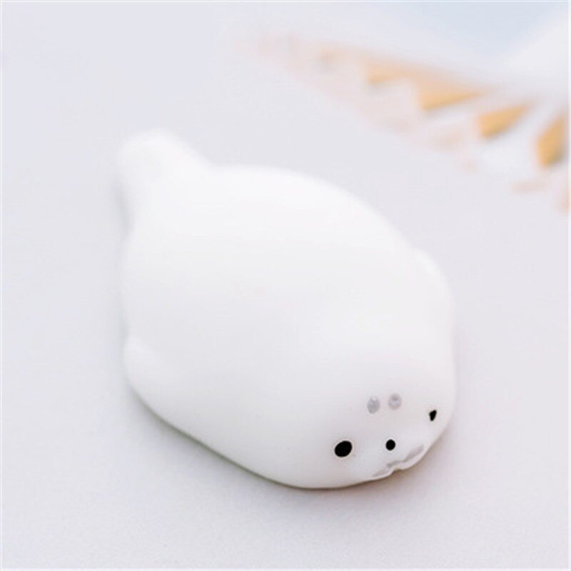 Mini Squishy Giocattolo Animale Sveglio Antistress Palla Spremere Mochi In Aumento Giocattoli Abreagire Morbido Appiccicoso Squishi Lo Stress Relief Giocattoli Regalo Divertente: Seal