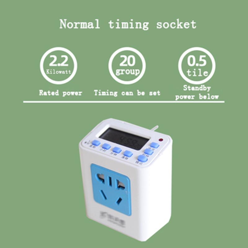 30M Smart Garden plant Drip Irrigation System Automatic Water Pump time Watering Device Sprinkler Spray Cooling Watering Potted: General timer socket