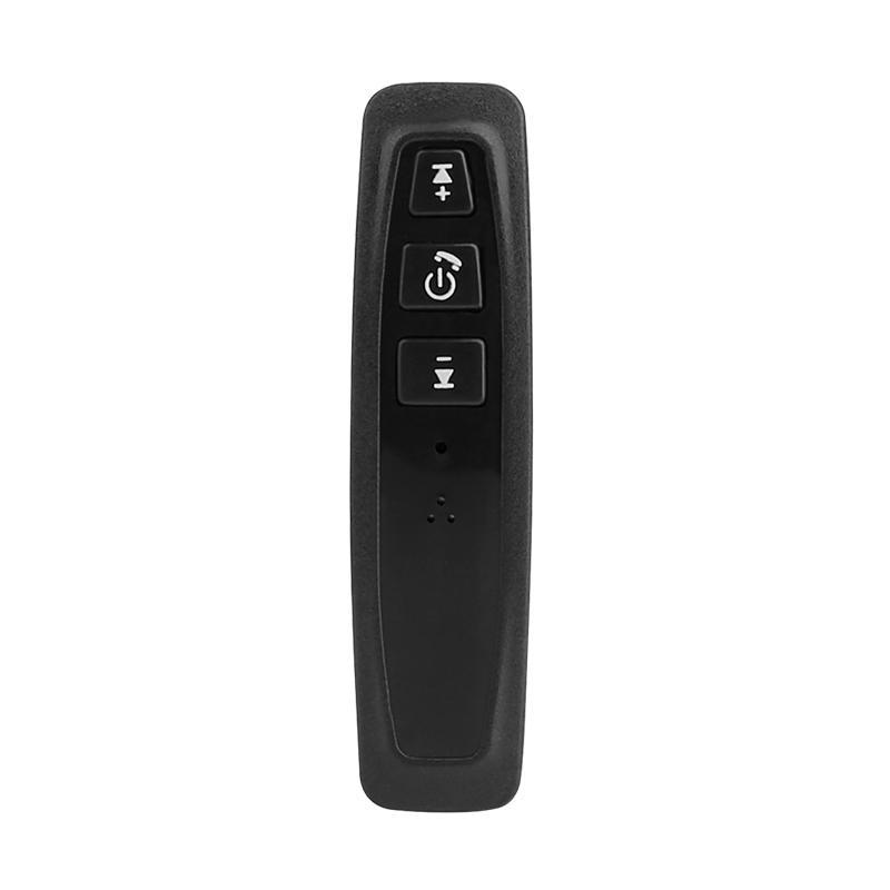 Bluetooth modtager 3.5mm aux jack stereo musik lyd support tf kort med mikrofon sort trådløs modtager bluetooth adapter: Sort