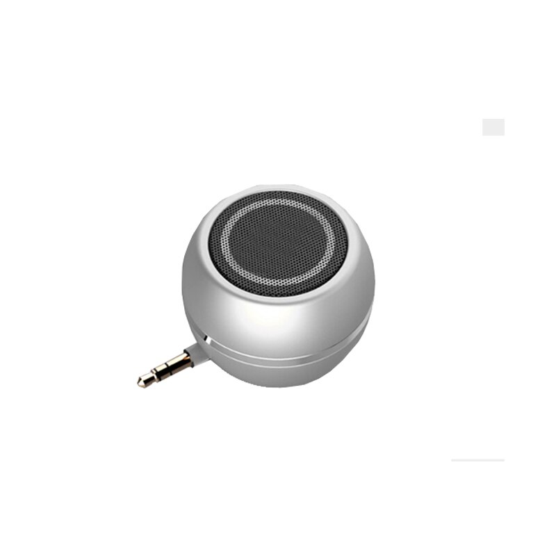 Portable Speaker - Mobile Phone Speaker, MP3 Player Amplifier External Sound Wired Speakers: Silver