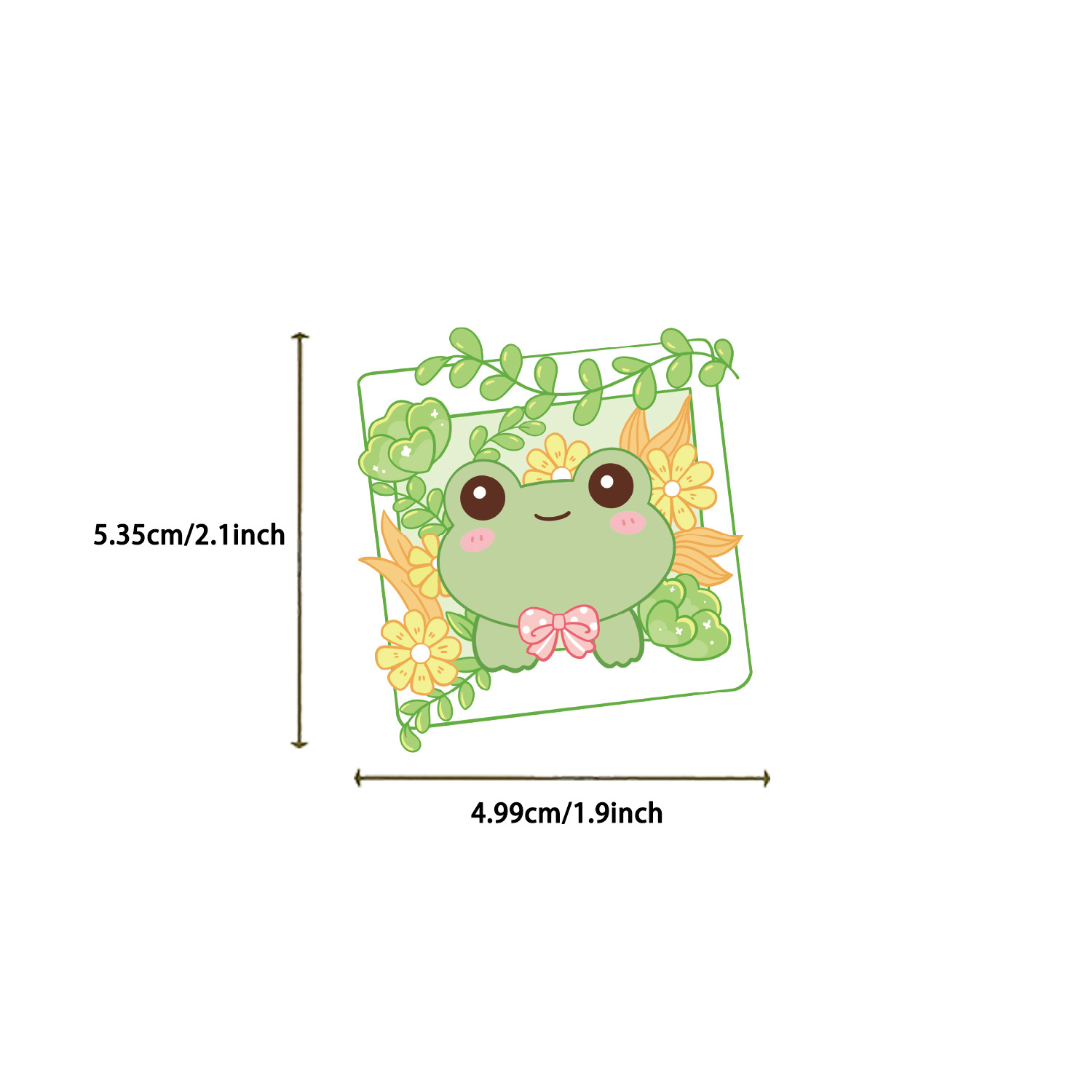 50 naklejki z żabami, urocze naklejki dla dzieci i nastolatków, wodoodporne naklejki na butelkę z wodą, album na laptopa, dekoracja w kształcie żaby