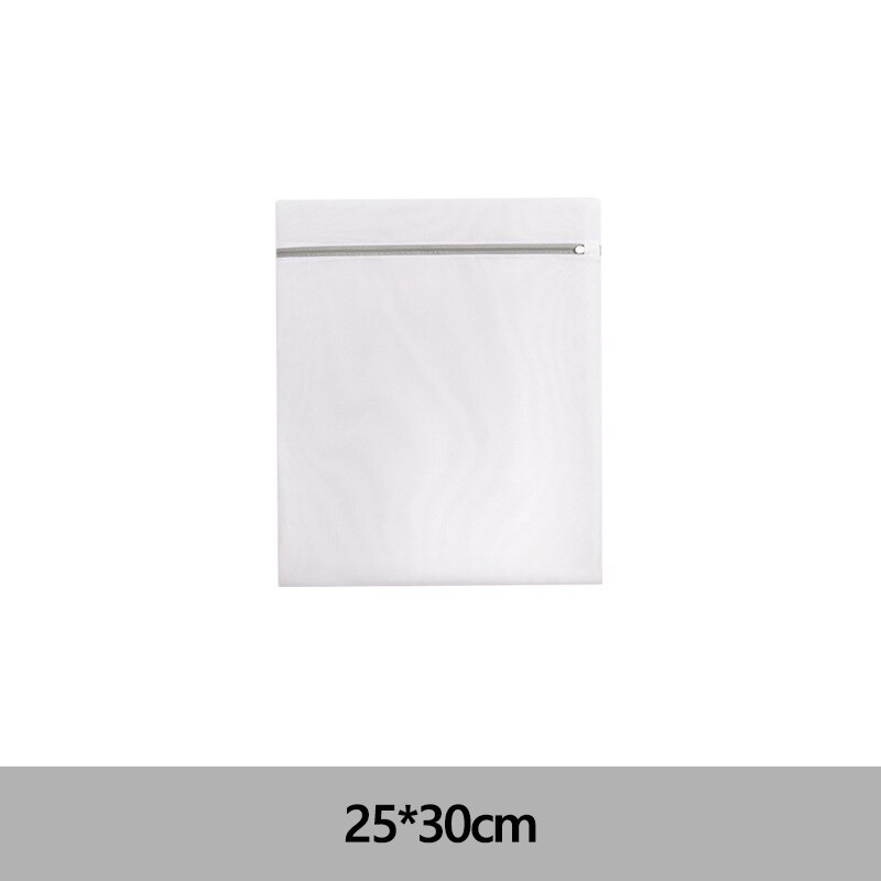 Zipper Mesh Laundry Bag Polyester Laundry Wash Bags Coarse Net Laundry Basket Laundry Bags for Washing Machines Mesh Bra Bag: 25 30cm