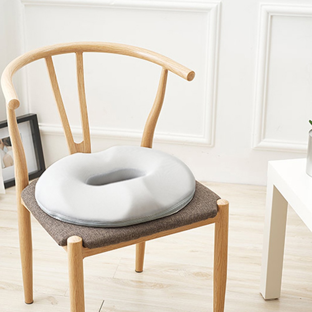 Tailbone Pain Hollowed Out High Density PU Foam Donuts Shape Shaping Seat Cushion Hemorrhoid Treat Sciatica Relief Hip Up