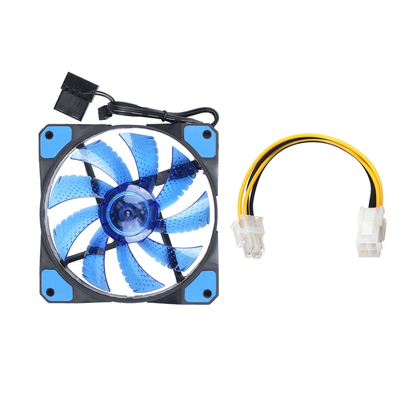 2 Pcs Accessories: 1 Pcs PC Computer Chassis Fan Case Heatsink & 1 Pcs ATX 4-Pin Male to Female Power Supply Cable Cord: Default Title