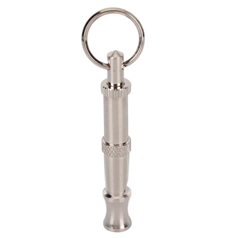 Useful Dog Pet Stainless Steel Dog Puppy Whistle Ultrasonic Adjustable Sound Key Training: Default Title