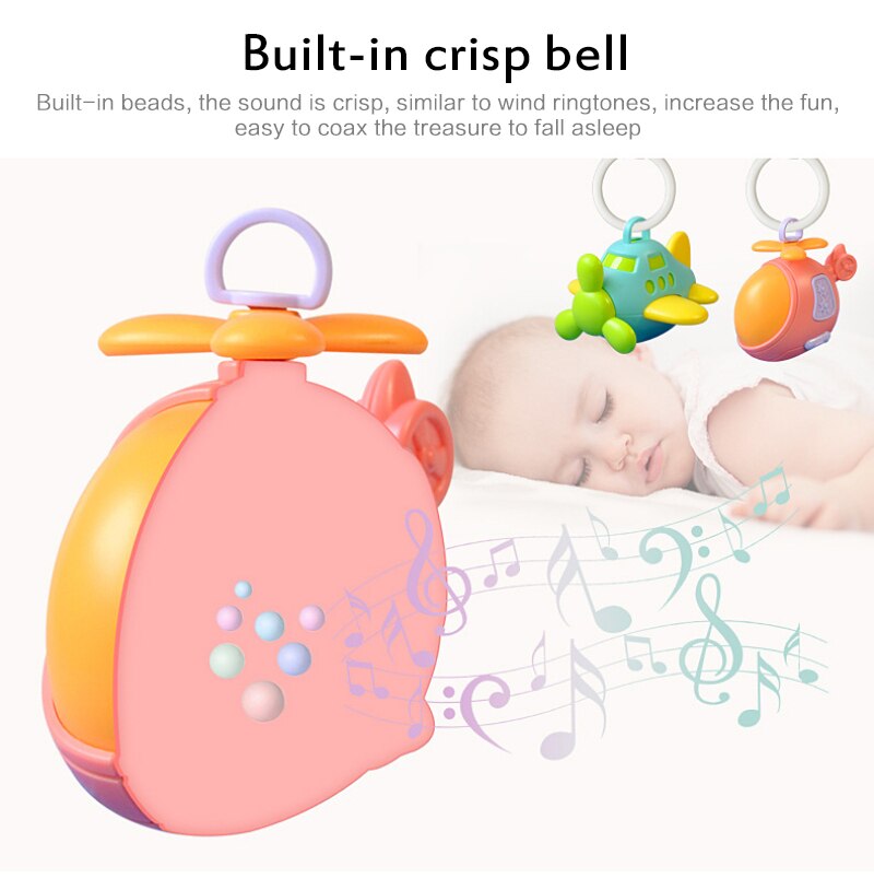 Baby Baby Speelgoed Helicopter Vliegtuig Handbells Rammelaars Bijtring Baby Bed Wandelwagen Opknoping Peuter Newbron