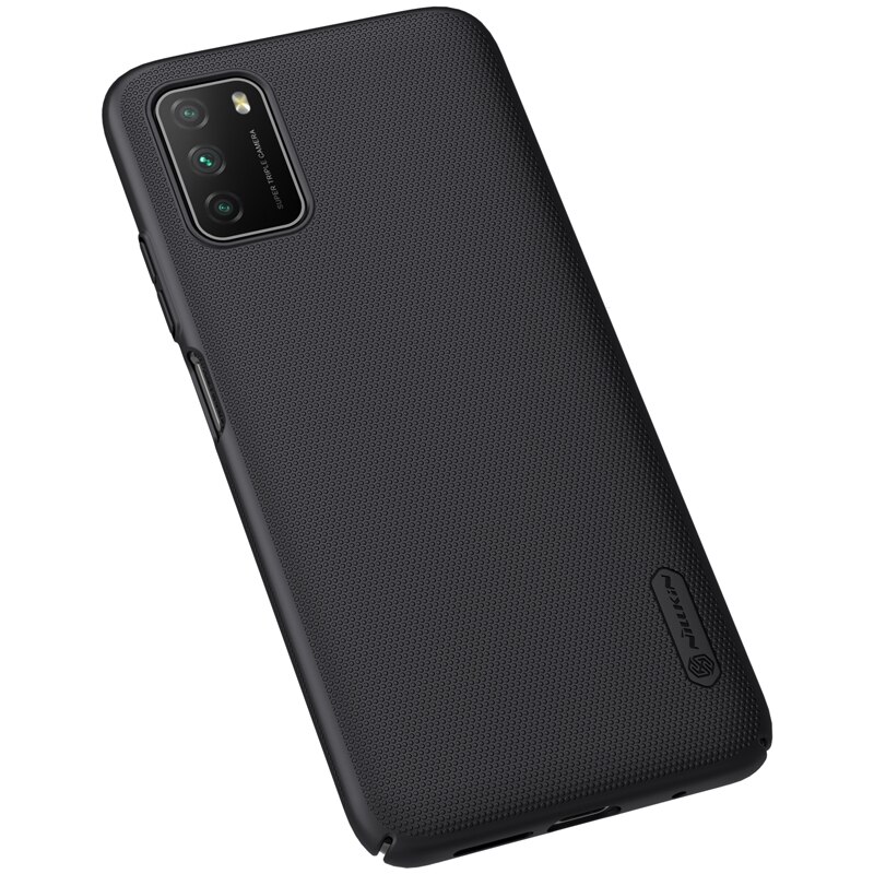 per xiaomi mi POCO M3 custodia Nillkin scudo glassato coperchio posteriore rigida per PC per poco m3 POCO M3 custodia protettiva per telefono: nero