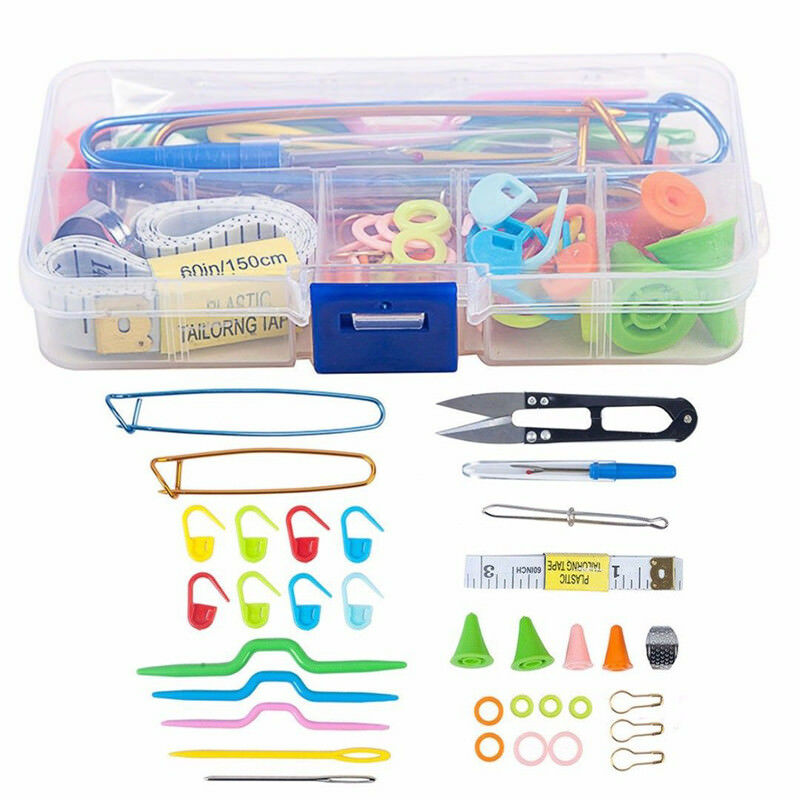 Useful Variety Of Tools Knitting Sewing Tools Kit Crochet Needle Hook Accessories Supplies With Case