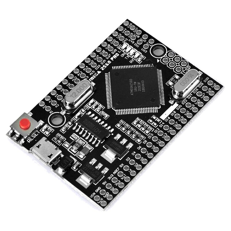 3PCS MEGA 2560 PRO Board Embed CH340G/ATMEGA2560-16AU Chip with Male Pin Headers, Compatible for Arduino Mega2560 DIY