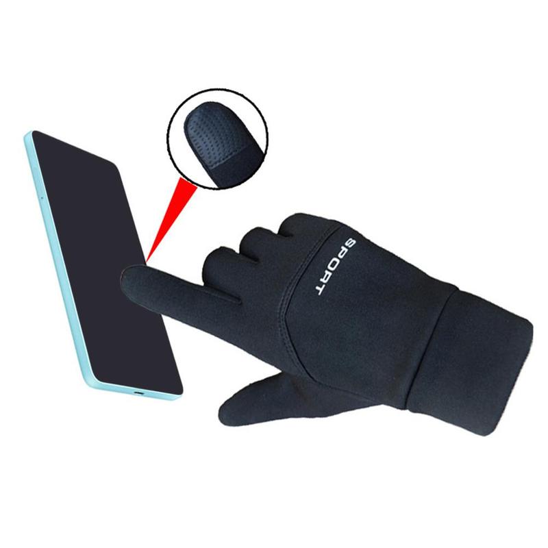 Hiver Ski Plus velours épais gants d'équitation hommes femmes coupe-vent étanche écran Sports de plein air gants antidérapants 4.0