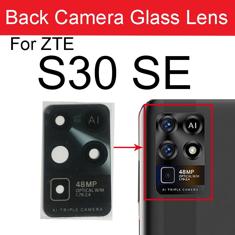 Achter Terug Camera Glazen Lens Sticker Tape Voor Zte Blade A5 A7S V10 V20 V2020 20 Smart Vita 20Pro 5G S30 Pro S30 Se Onderdelen: S30 SE