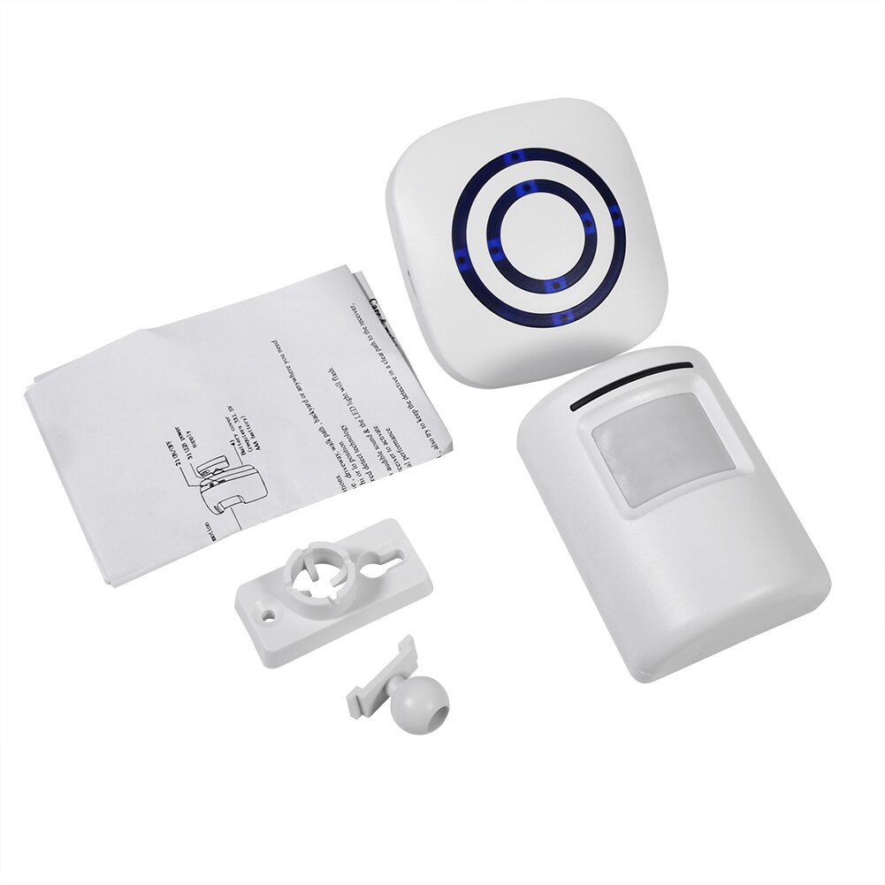 Sensor de movimento sem fio campainha alerta inteligente campainha da porta sistema segurança em casa alarme doorbells para garagem patrulha plug ue