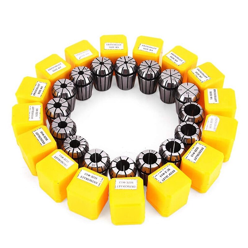 ER25 Collet Set Chuck with MT2 ER25 M10 Motor Extension Rod, CNC Engraving Machine or Milling Lathe Tool