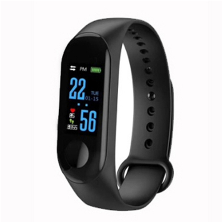 Pulseira inteligente m3, pulseira monitor de pressão arterial, frequência cardíaca, pulseira smart, monitoramento de atividades esportivas, oled, para smartphones ios e android